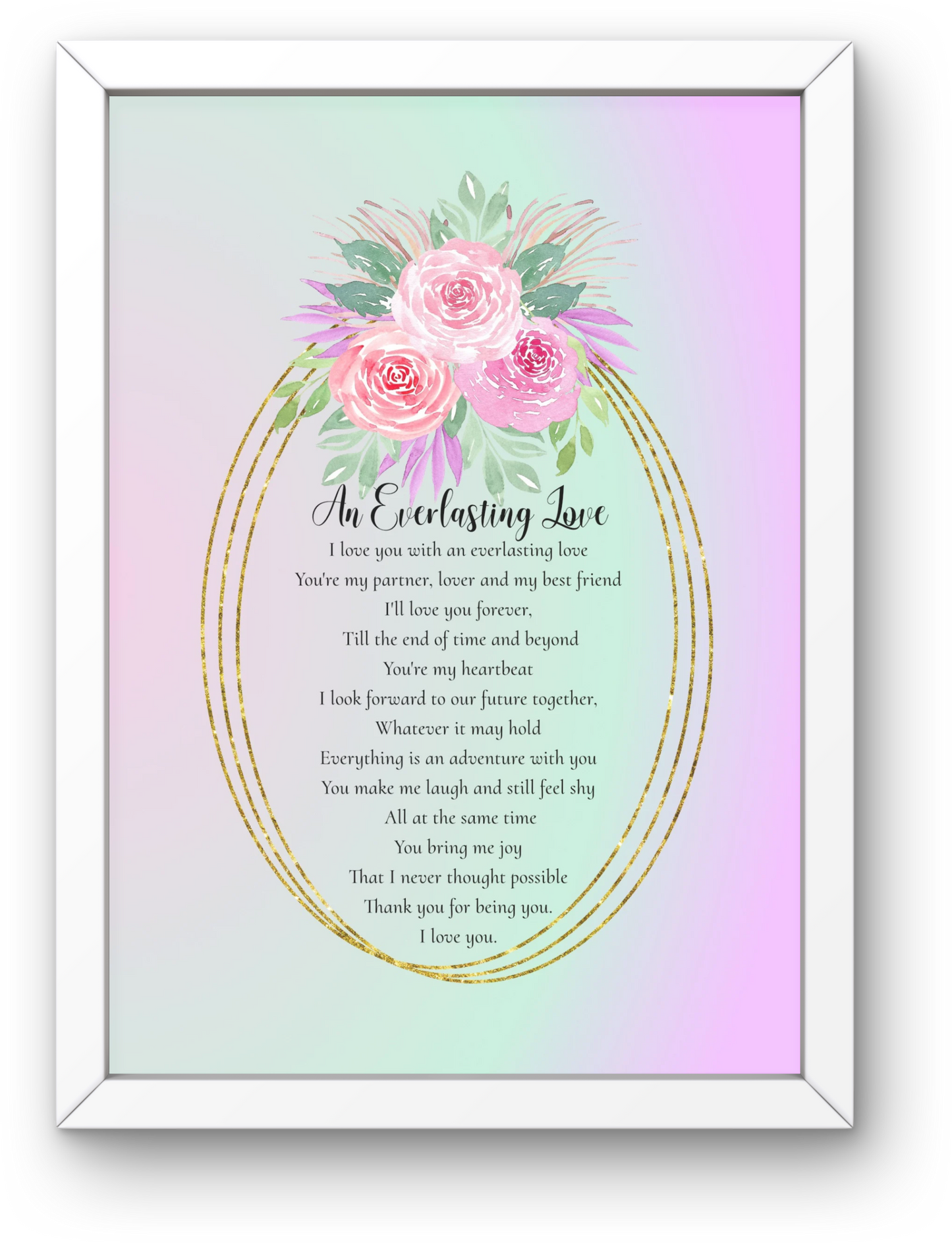 Christian Valentine's Day Romance An Everlasting Love Digital Art Print