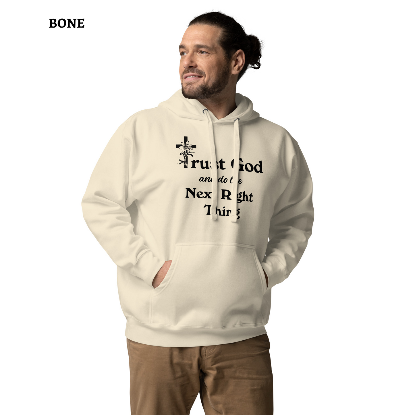 Proverbs 3 5 Trust God and Do the Next Right Thing Christianity Faith Unisex Hoodie