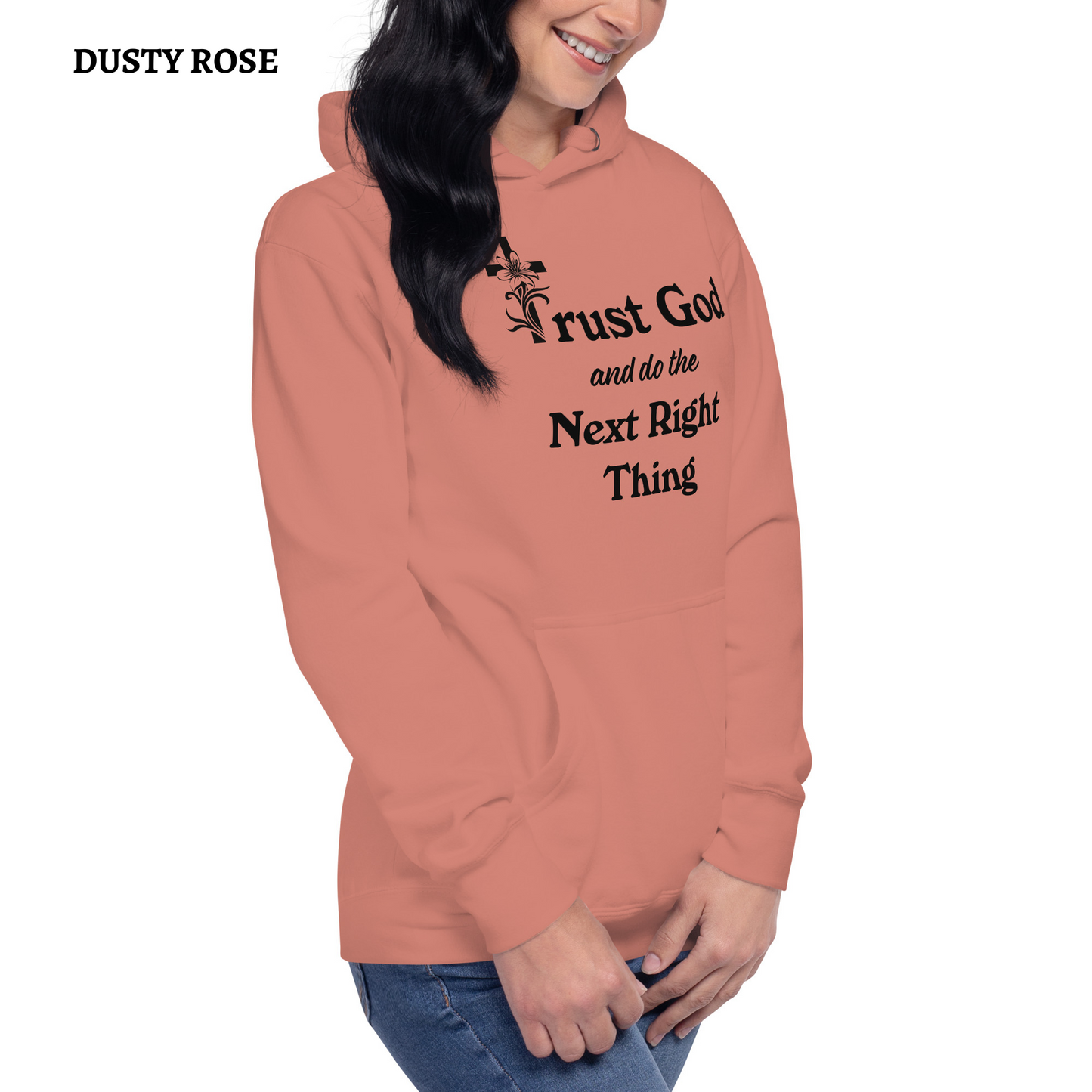 Proverbs 3 5 Trust God and Do the Next Right Thing Christianity Faith Unisex Hoodie