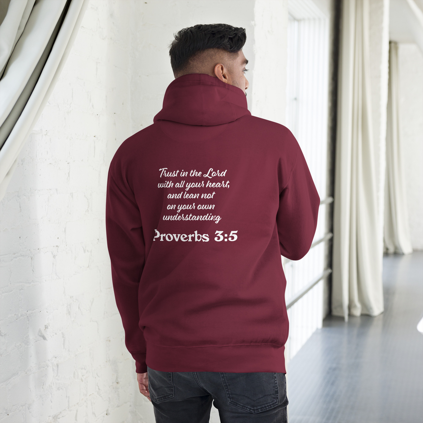 Proverbs 3 5 Trust God and Do the Next Right Thing Christianity Faith Unisex Hoodie