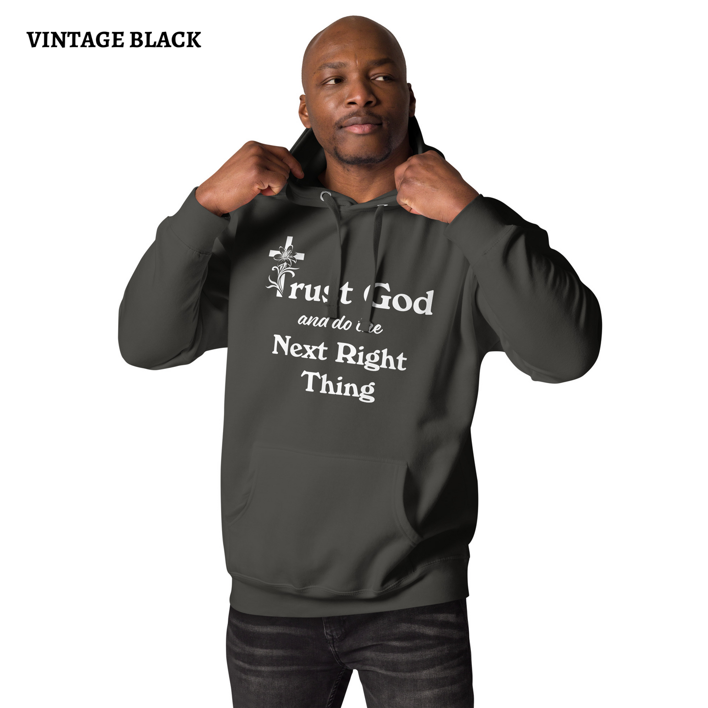 Proverbs 3 5 Trust God and Do the Next Right Thing Christianity Faith Unisex Hoodie