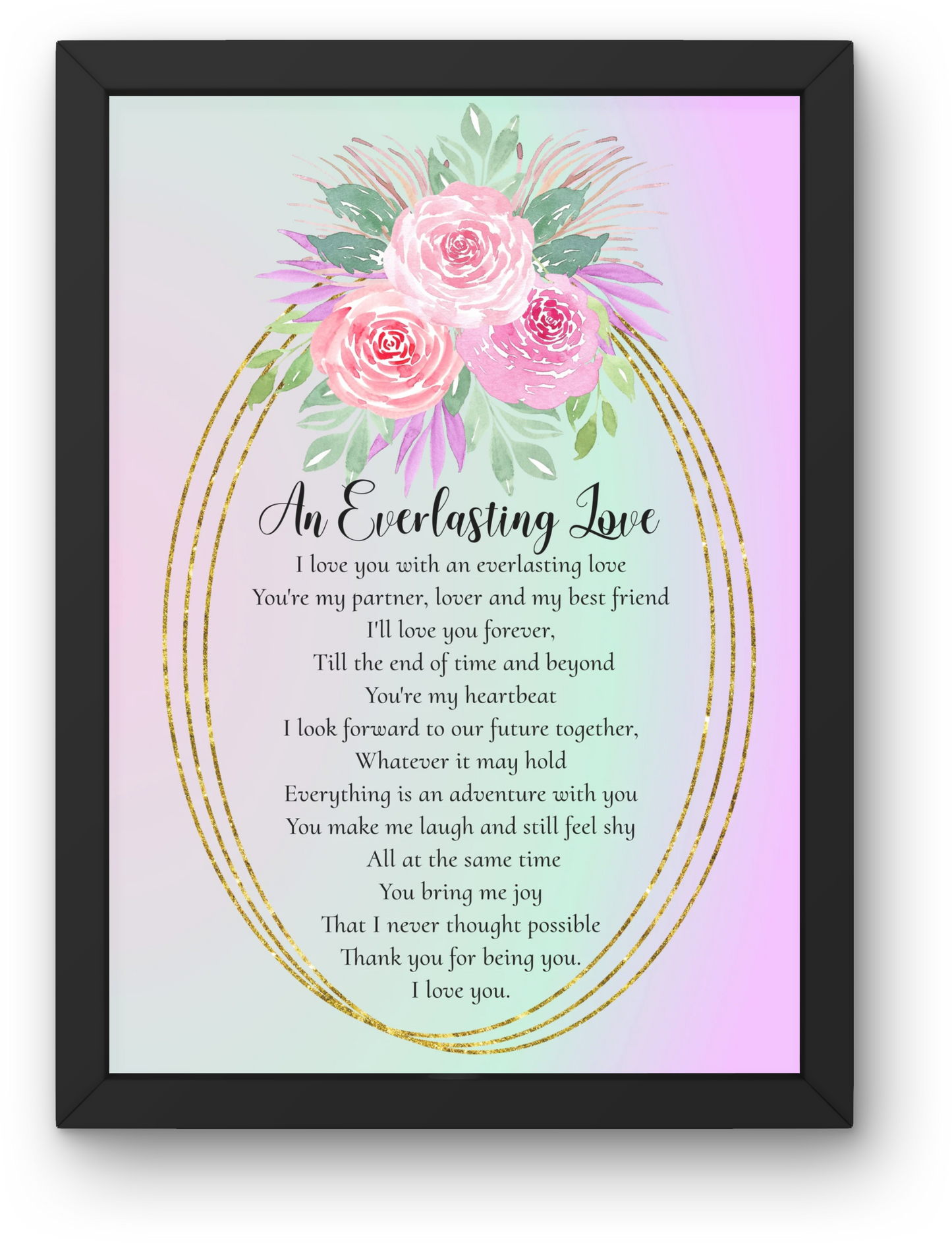 Christian Valentine's Day Romance An Everlasting Love Digital Art Print