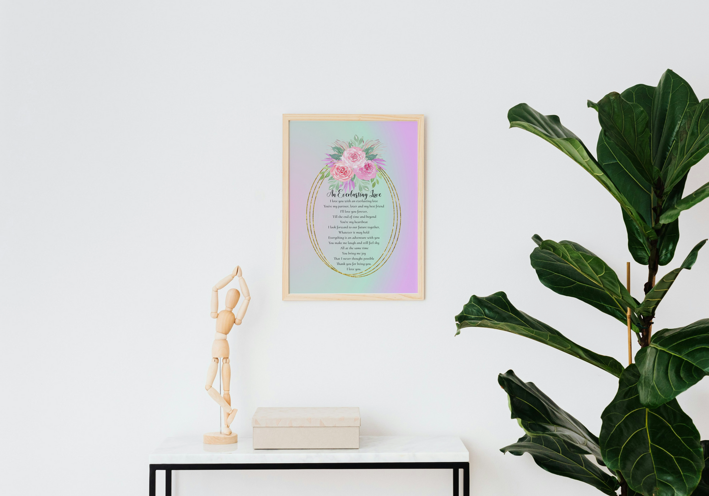 Christian Valentine's Day Romance An Everlasting Love Digital Art Print