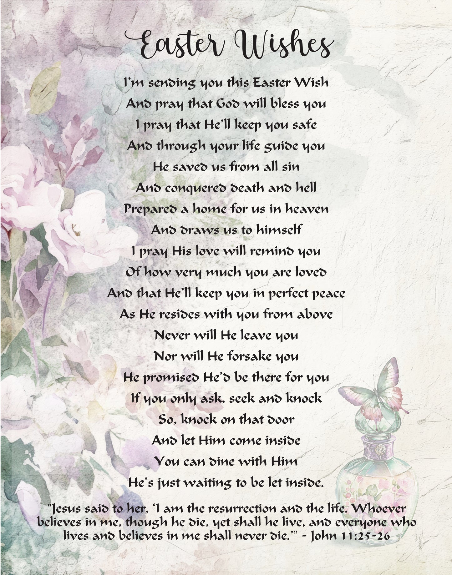 Easter Wishes and Prayers Printable Easter Poems Christian Easter Prayer For Family