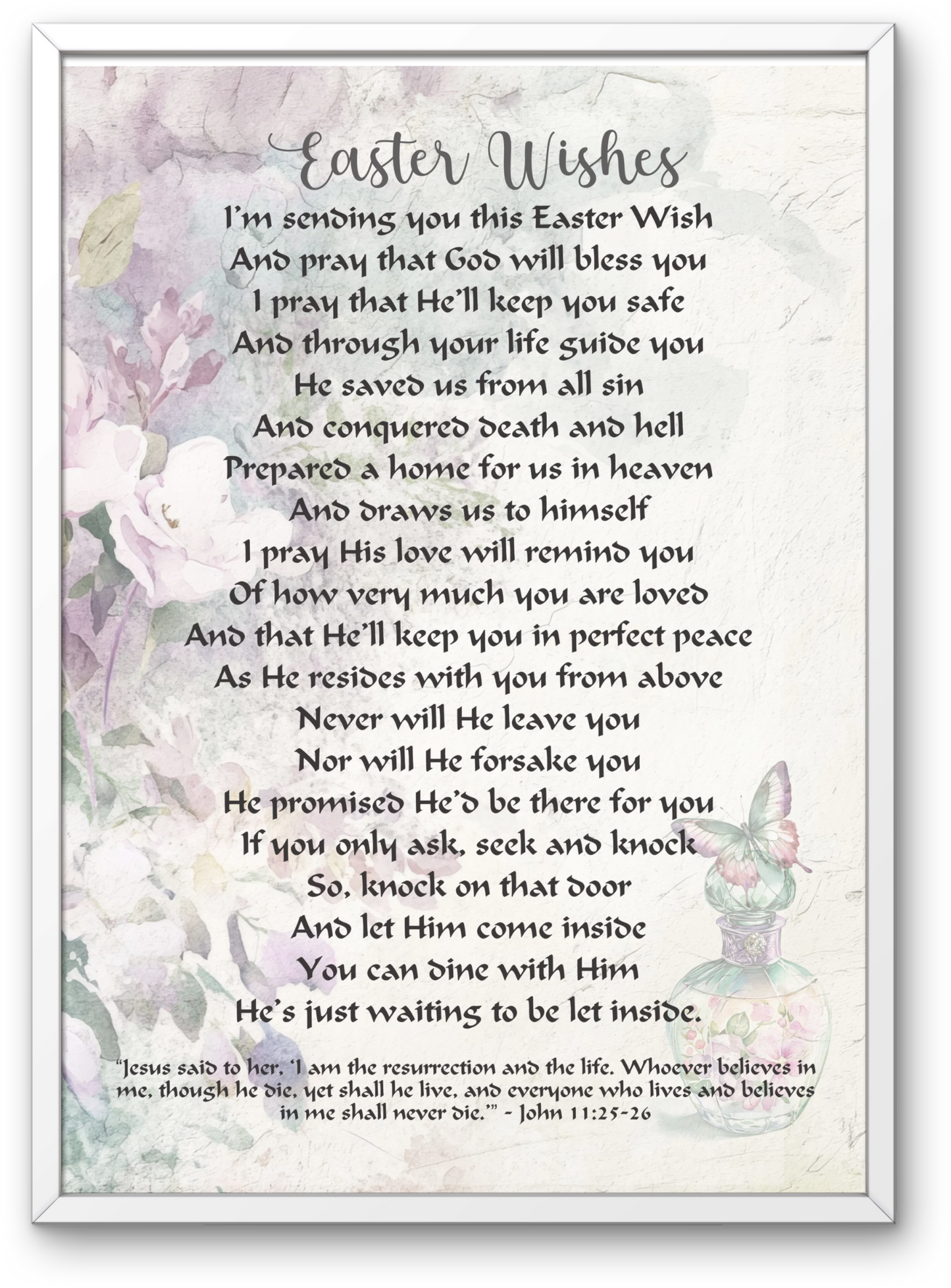Easter Wishes and Prayers Printable Easter Poems Christian Easter Prayer For Family
