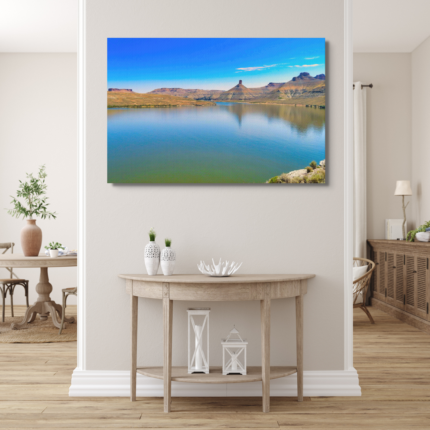 Peaceful Green River Lake in Wyoming Digital Print