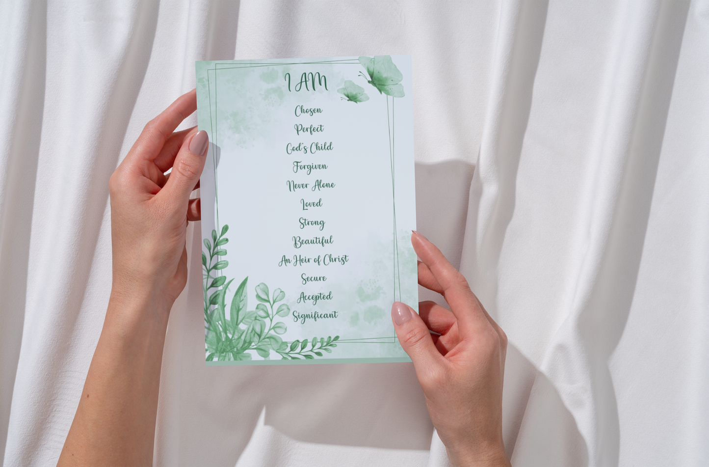 I Know Who I Am In Christ Christian Printable Modern Christian Art Prints