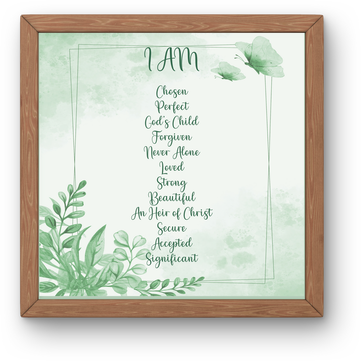 I Know Who I Am In Christ Christian Printable Modern Christian Art Prints