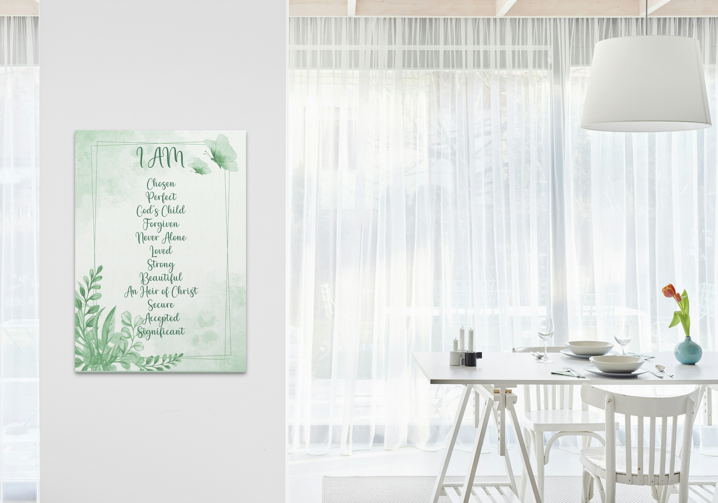 I Know Who I Am In Christ Christian Printable Modern Christian Art Prints