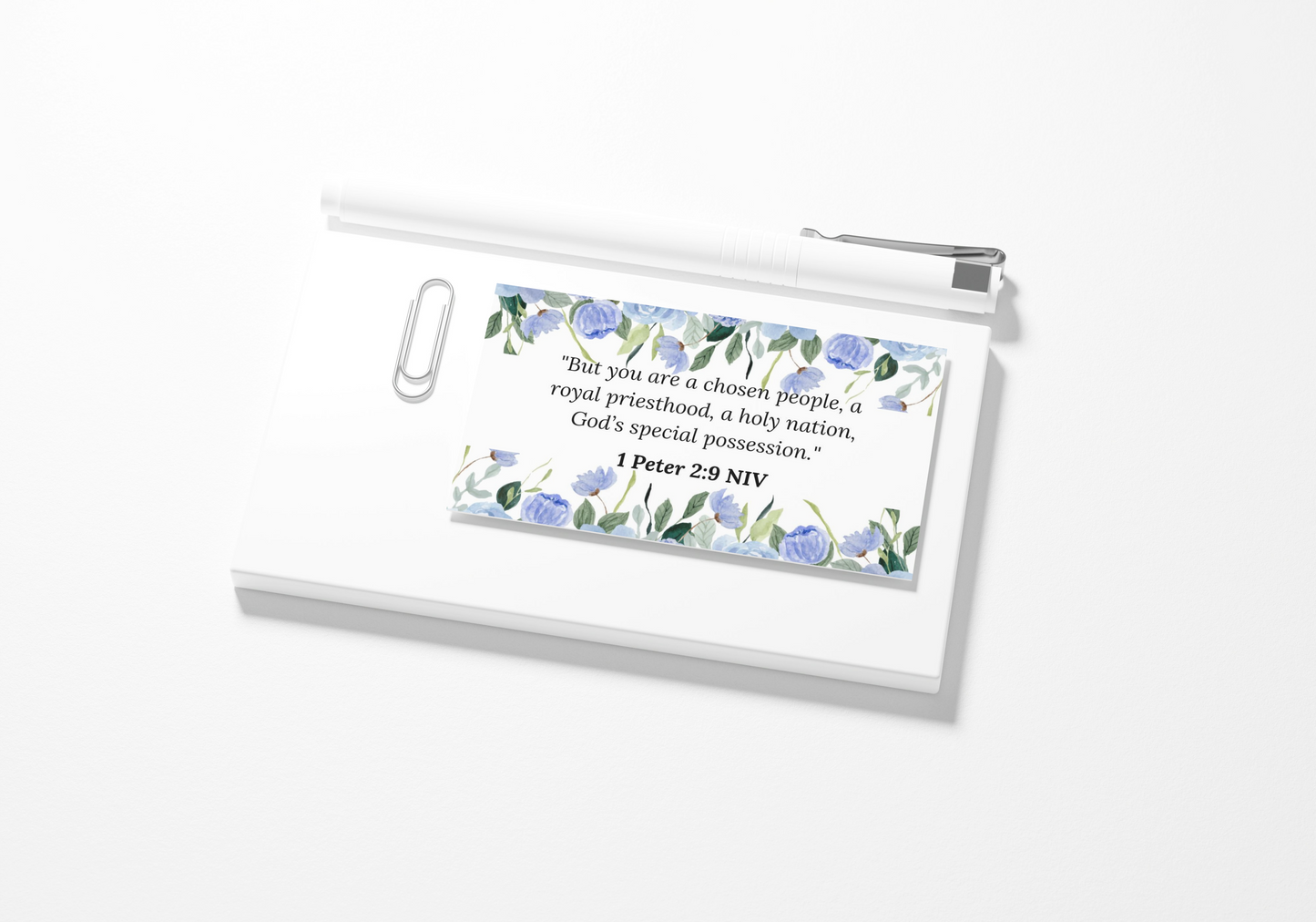 Created With Purpose Identity in Christ Bible Verses Printable Scripture Cards 100 Pack