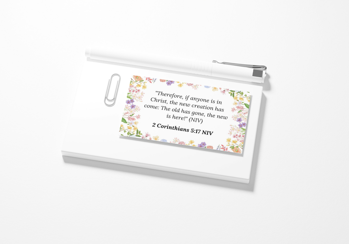 Created With Purpose Identity in Christ Bible Verses Printable Scripture Cards 100 Pack