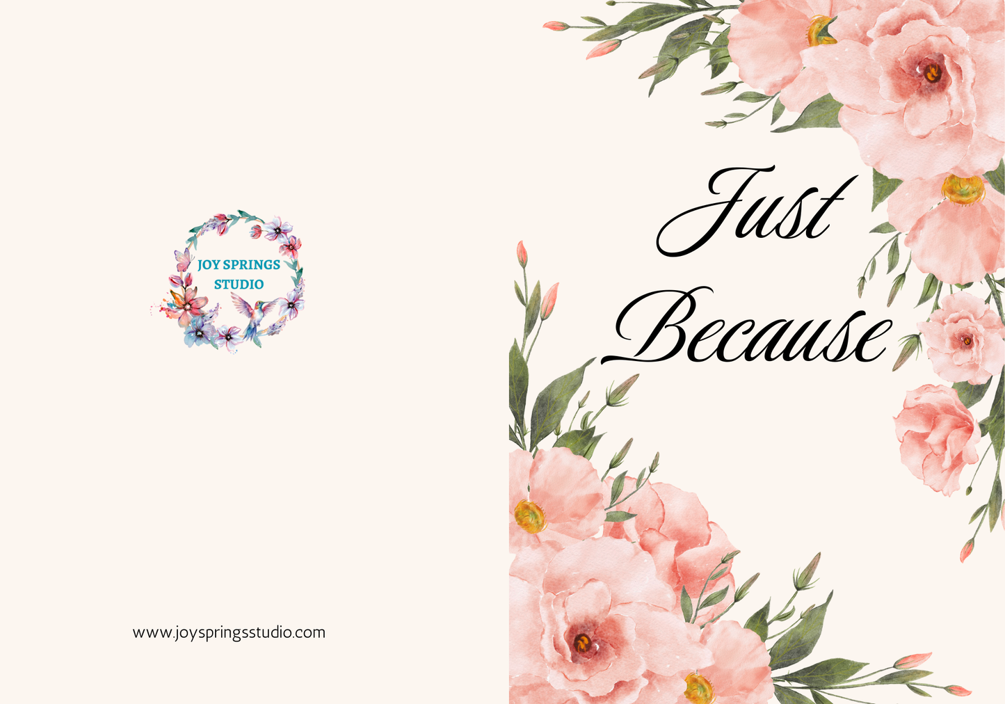 "Just Because" Romantic Love Poem For Spouse Lovely Romantic Cards