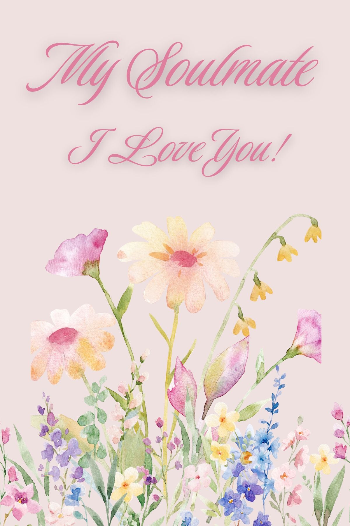 Soulmate Lovers Romantic Love Poems For Her Romantic Anniversary Card For Him