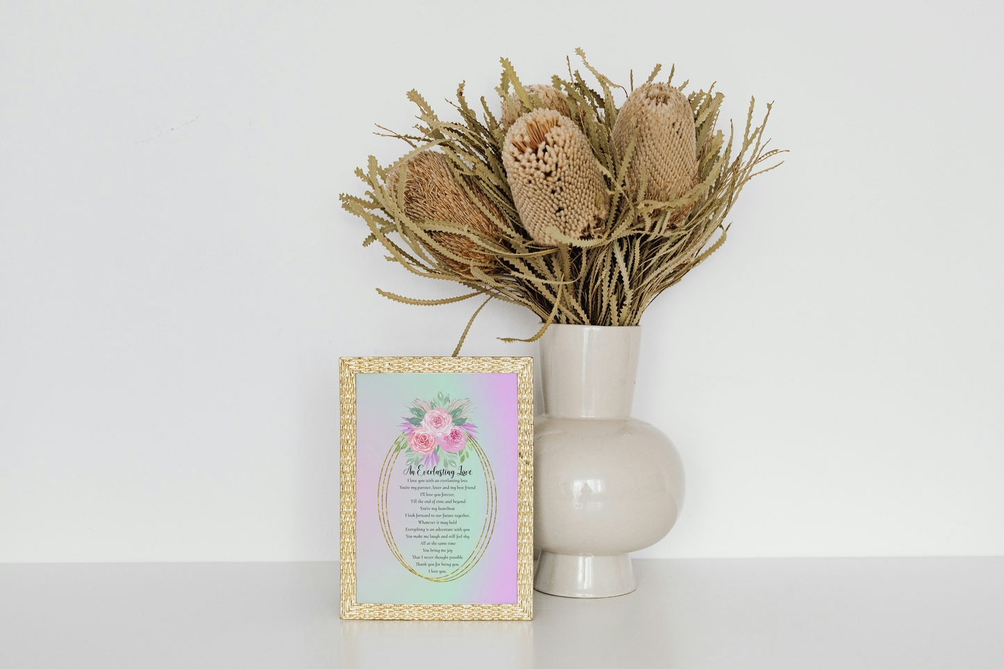 Christian Valentine's Day Romance An Everlasting Love Digital Art Print