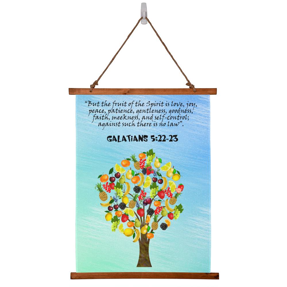 Galatians 5:22 Fruit of the Spirit Fruits Christian Art Hanging Wall Art Tapestry