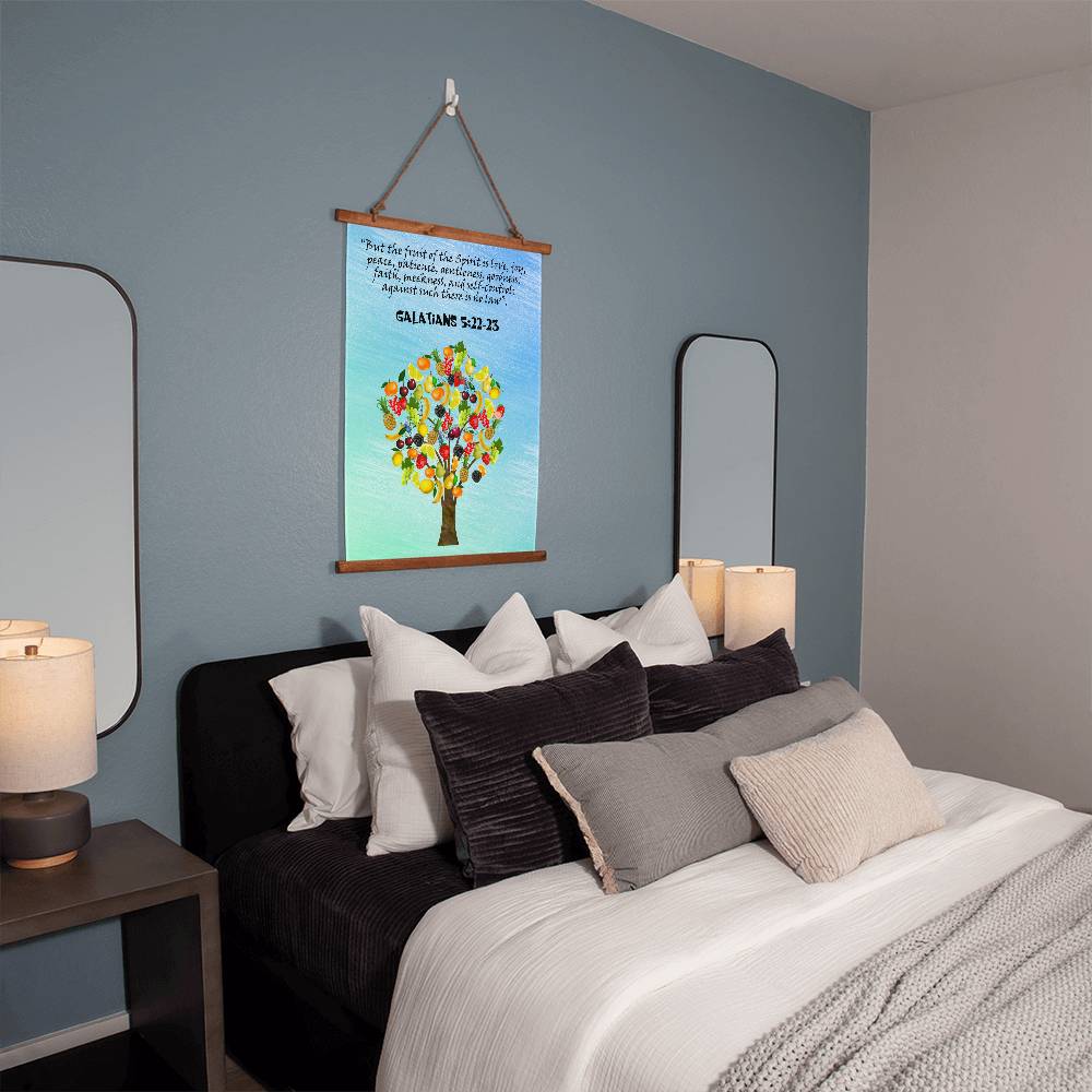 Galatians 5:22 Fruit of the Spirit Fruits Christian Art Hanging Wall Art Tapestry