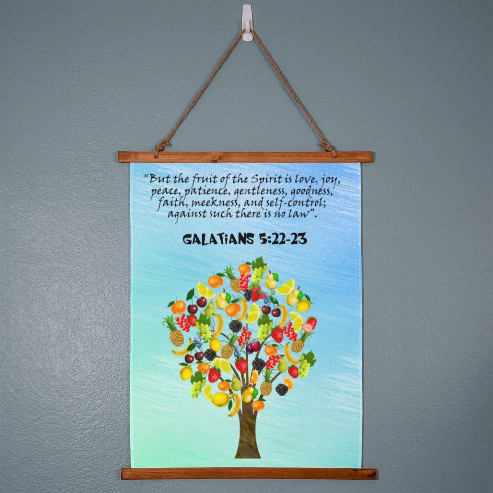 Galatians 5:22 Fruit of the Spirit Fruits Christian Art Hanging Wall Art Tapestry