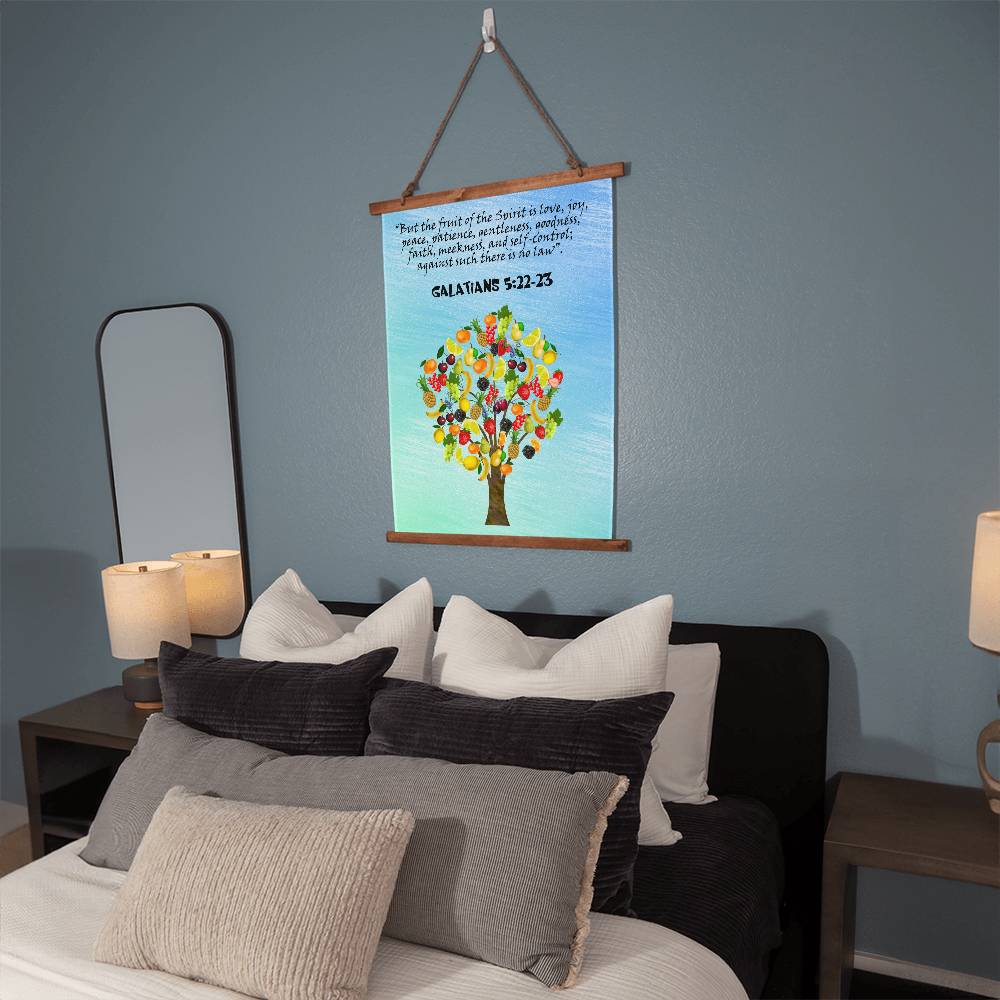 Galatians 5:22 Fruit of the Spirit Fruits Christian Art Hanging Wall Art Tapestry