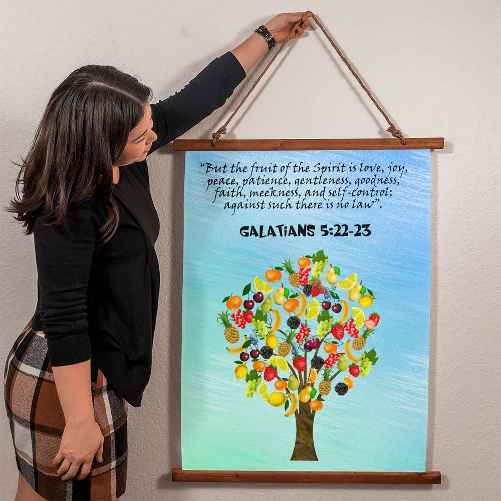 Galatians 5:22 Fruit of the Spirit Fruits Christian Art Hanging Wall Art Tapestry