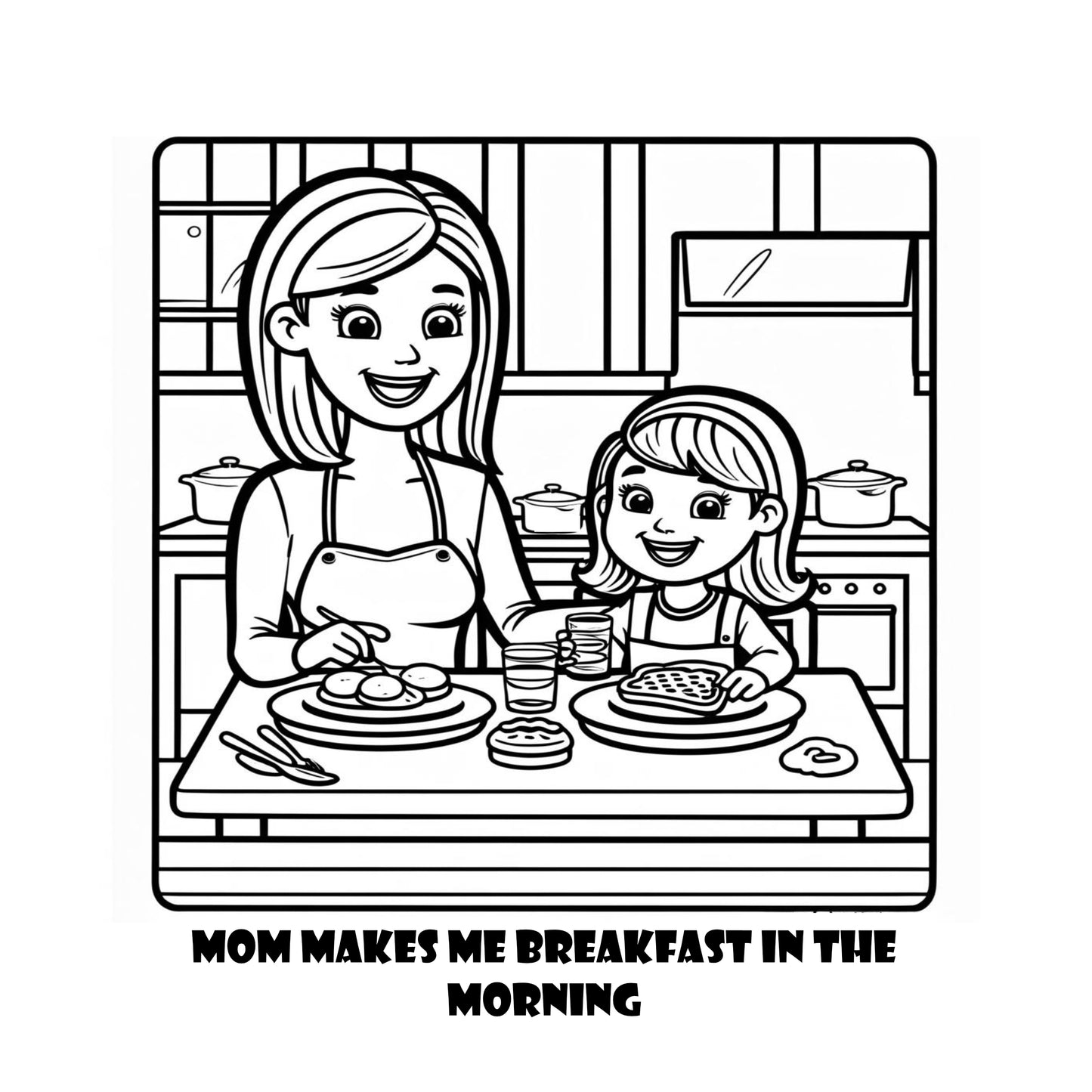 Fun With Mom and Me Warm and Cozy Coloring Book Mother and Daughter Coloring Pages