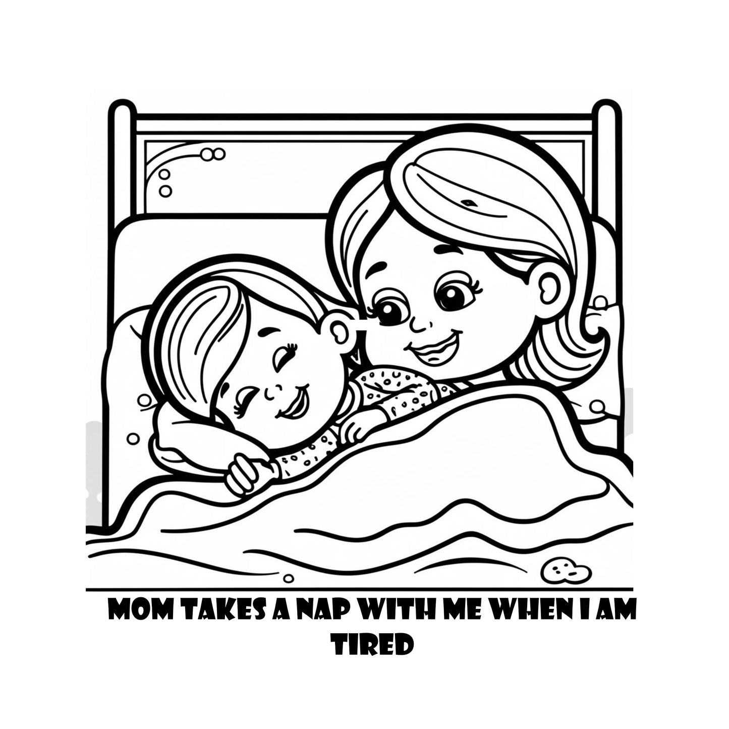 Fun With Mom and Me Warm and Cozy Coloring Book Mother and Daughter Coloring Pages