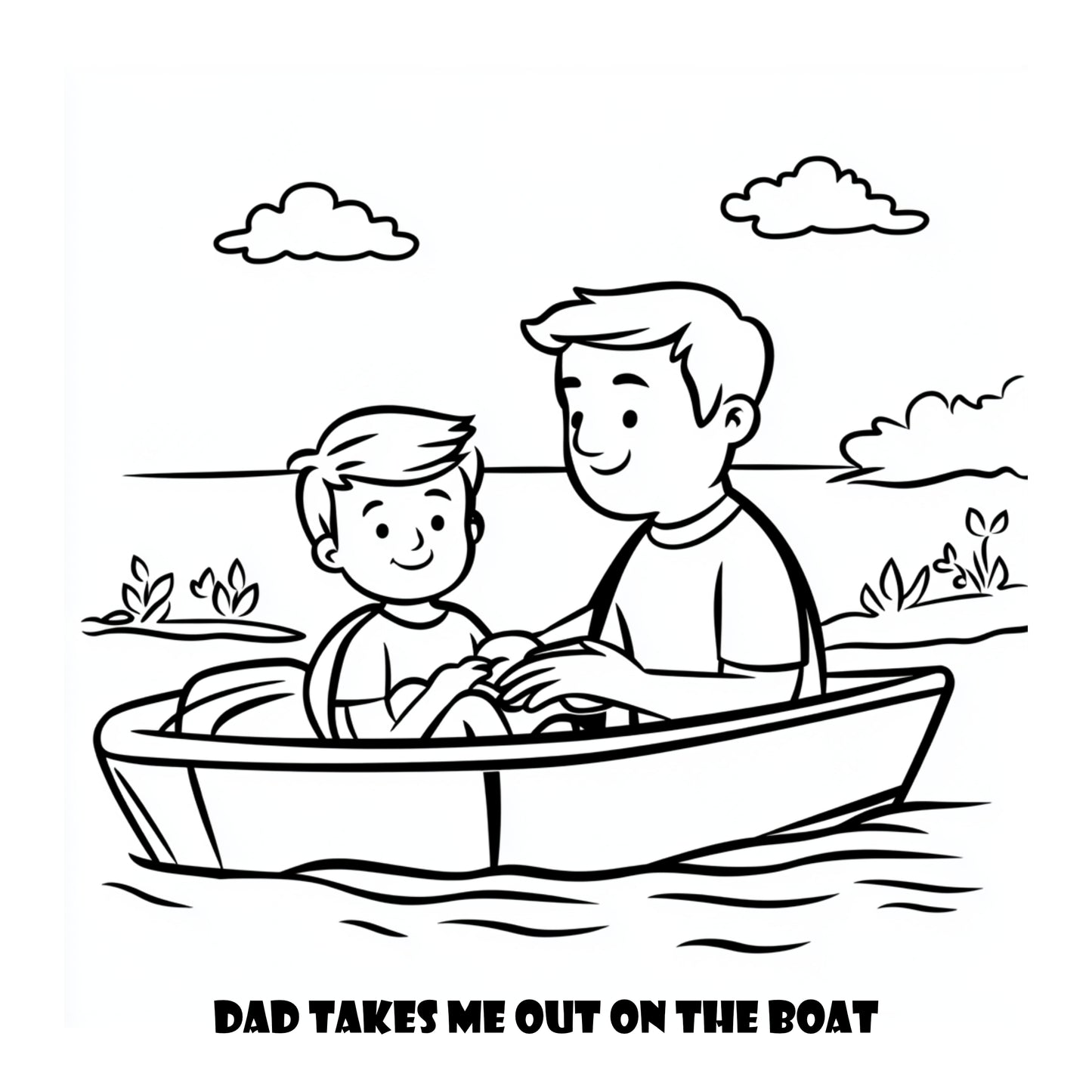 Comfy Cozy Dad and Me Warm Cozy Coloring Book With Story