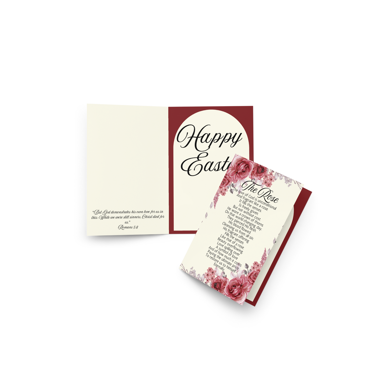 The Rose Printable Easter Card With Religious Messages About God's Love