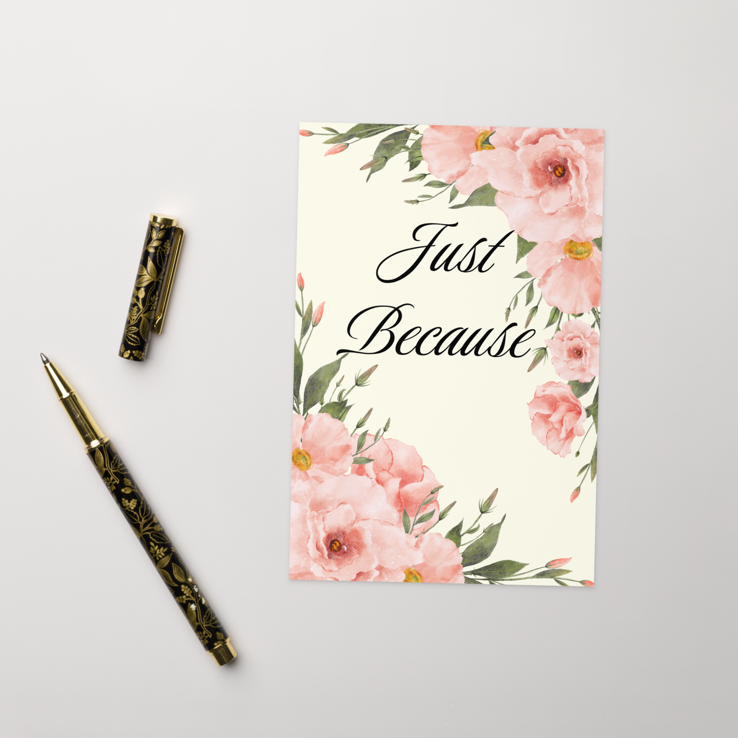 "Just Because" Romantic Love Poem For Spouse Lovely Romantic Cards
