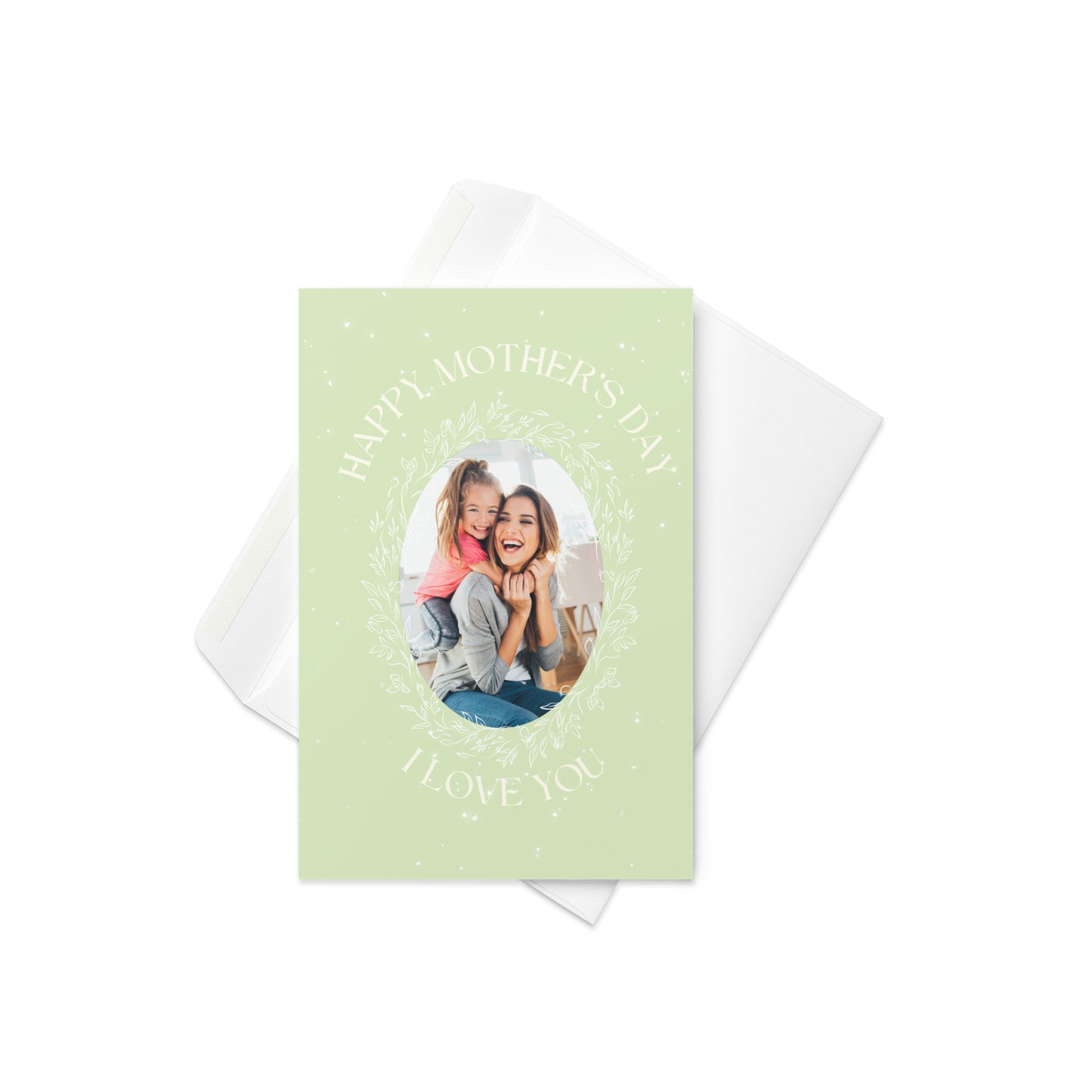 Thank You Mom Message On Personalized Mothers Day Card With Custom Photo Gift and Mother's Day Poetry Gifts For Mother's Day