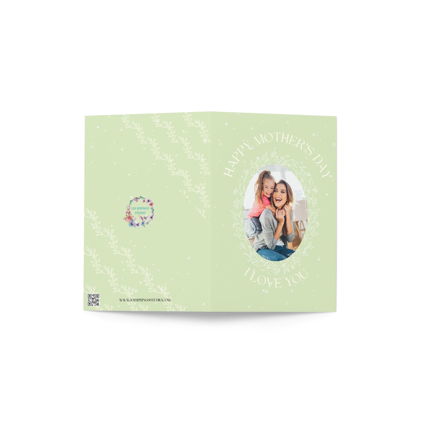 Thank You Mom Message On Personalized Mothers Day Card With Custom Photo Gift and Mother's Day Poetry Gifts For Mother's Day