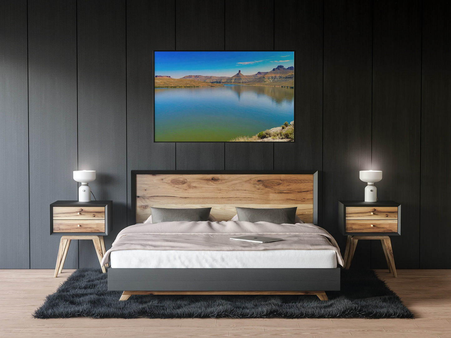 Peaceful Green River Lake in Wyoming Digital Print