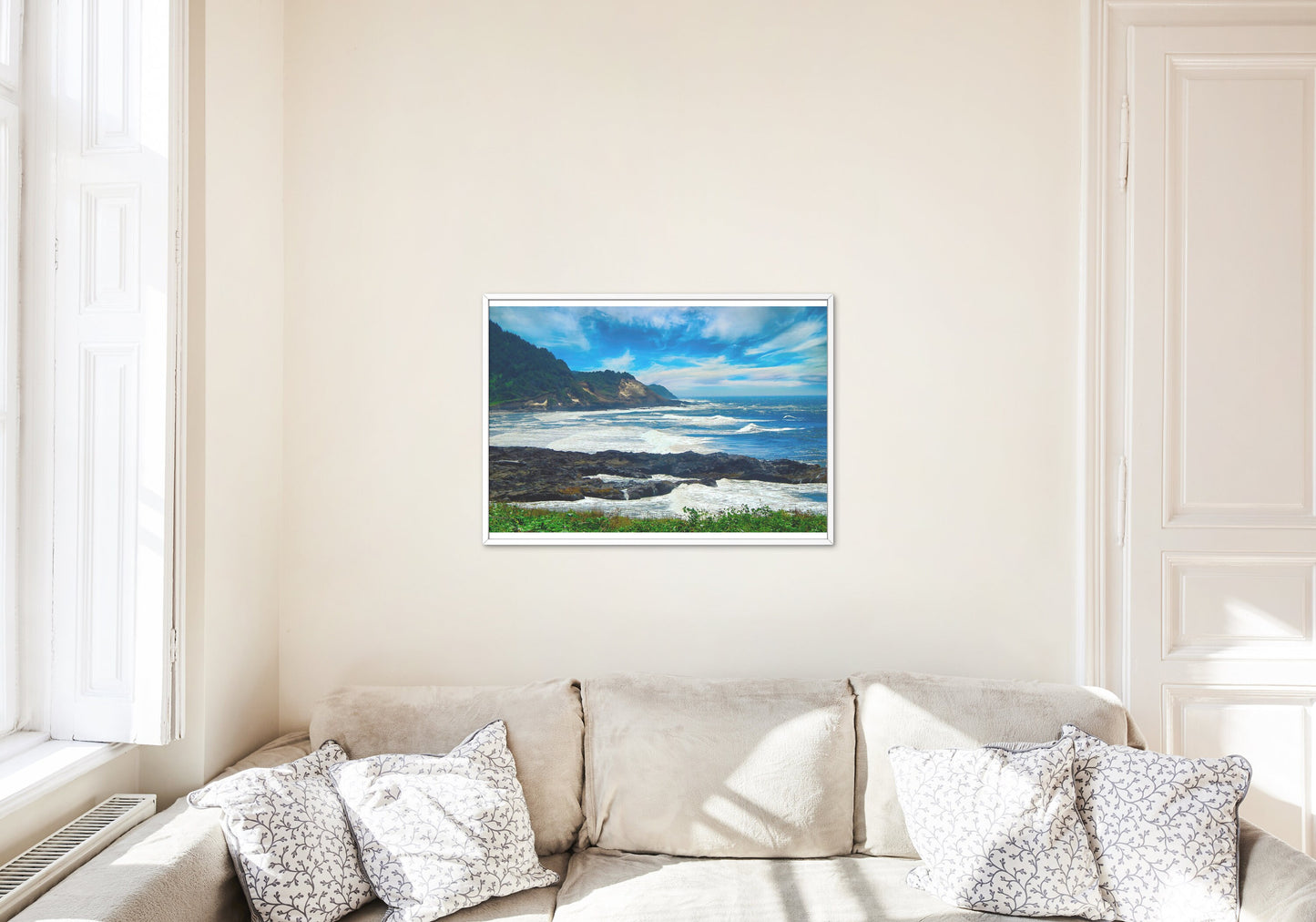 Scenic Oregon Coast Beach Digital Print at Florence Oregon