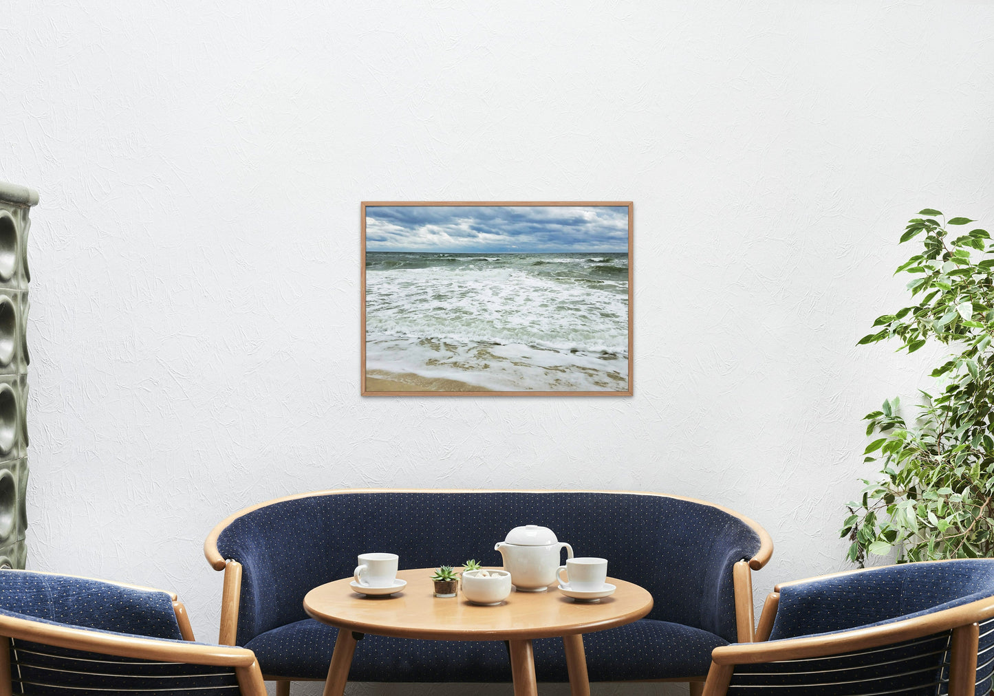 Gulf Shores Alabama Green Waves Coastal Digital Print