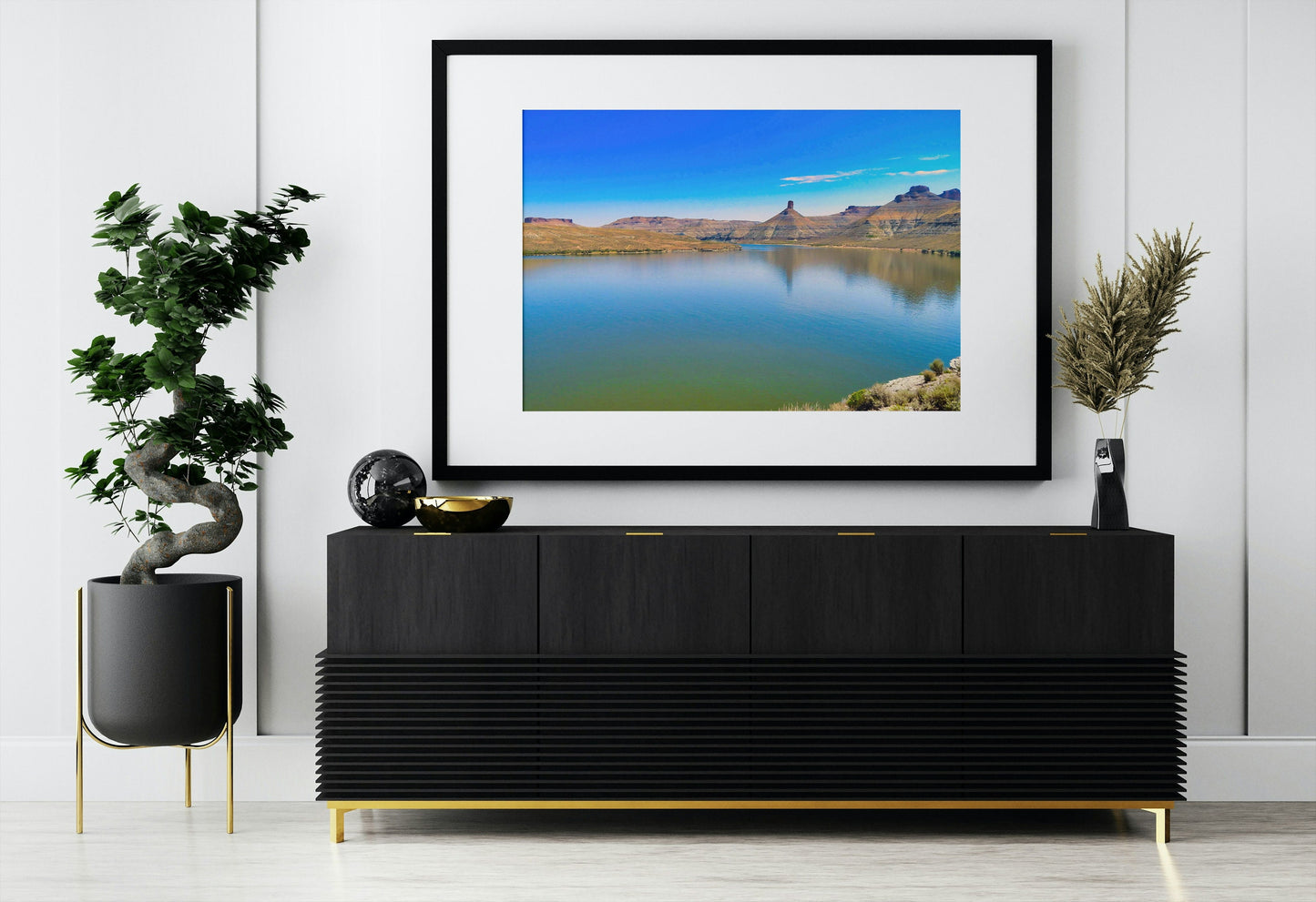 Peaceful Green River Lake in Wyoming Digital Print
