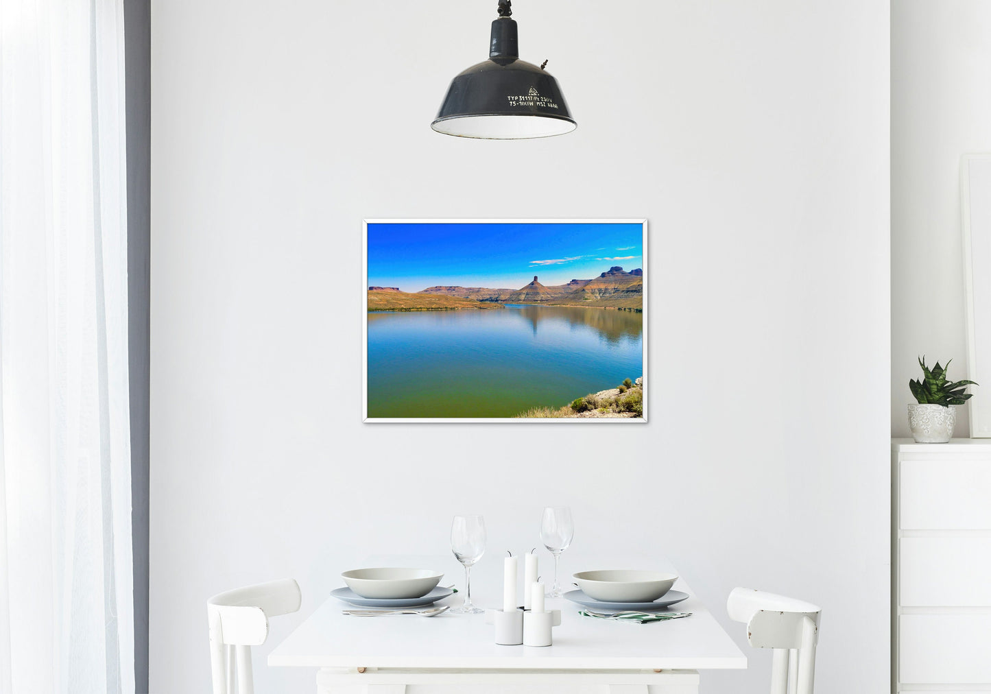 Peaceful Green River Lake in Wyoming Digital Print