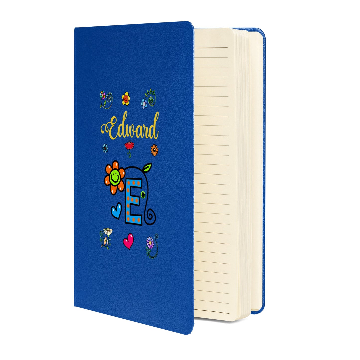 Personalized DOODLE Alphabetical Letters Hardcover Journal Notebook
