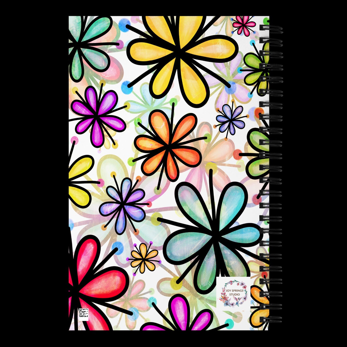 Personalized DOODLE Alphabetical Letters Spiral Notebook