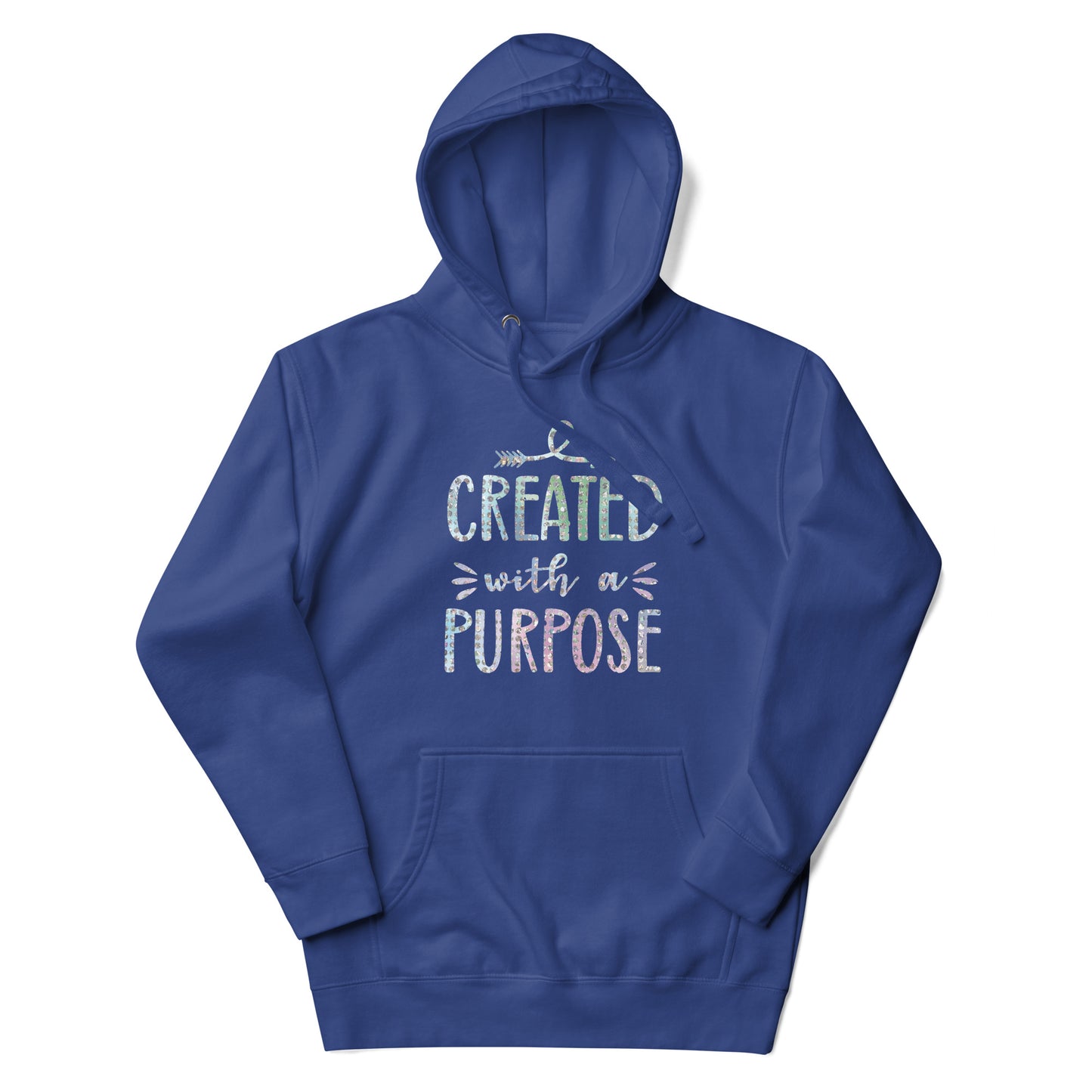 Created With a Purpose Christian Identity Purposeful Life Prayerful Hoodie