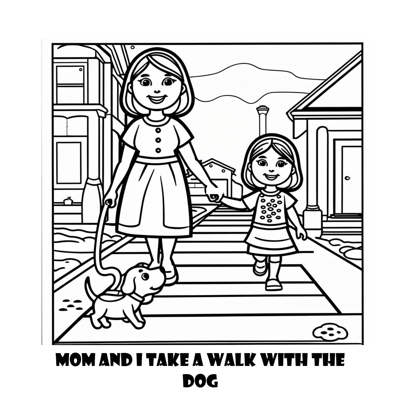 Fun With Mom and Me Warm and Cozy Coloring Book Mother and Daughter Coloring Pages