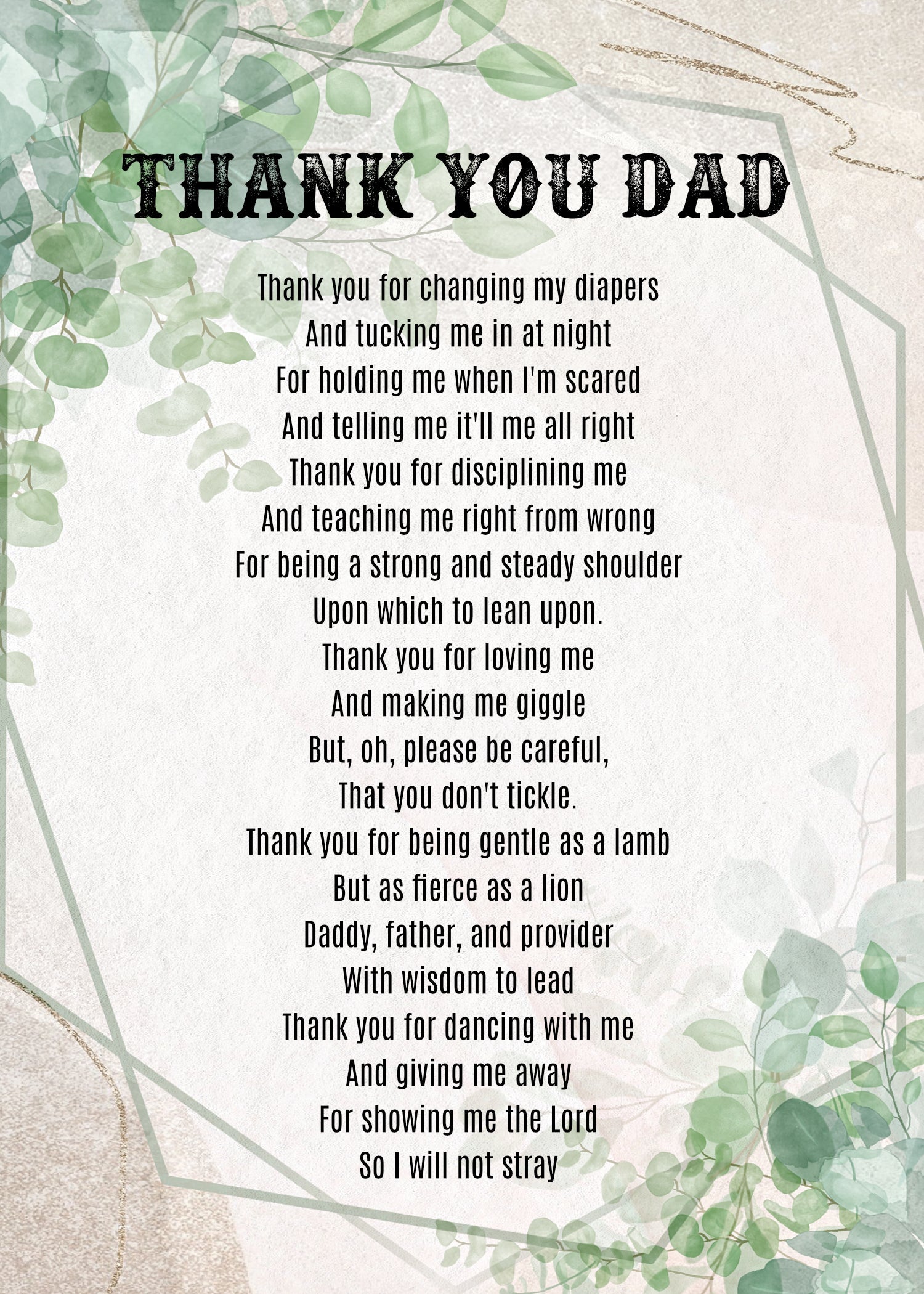 Jesus Poem for Easter Digital Print