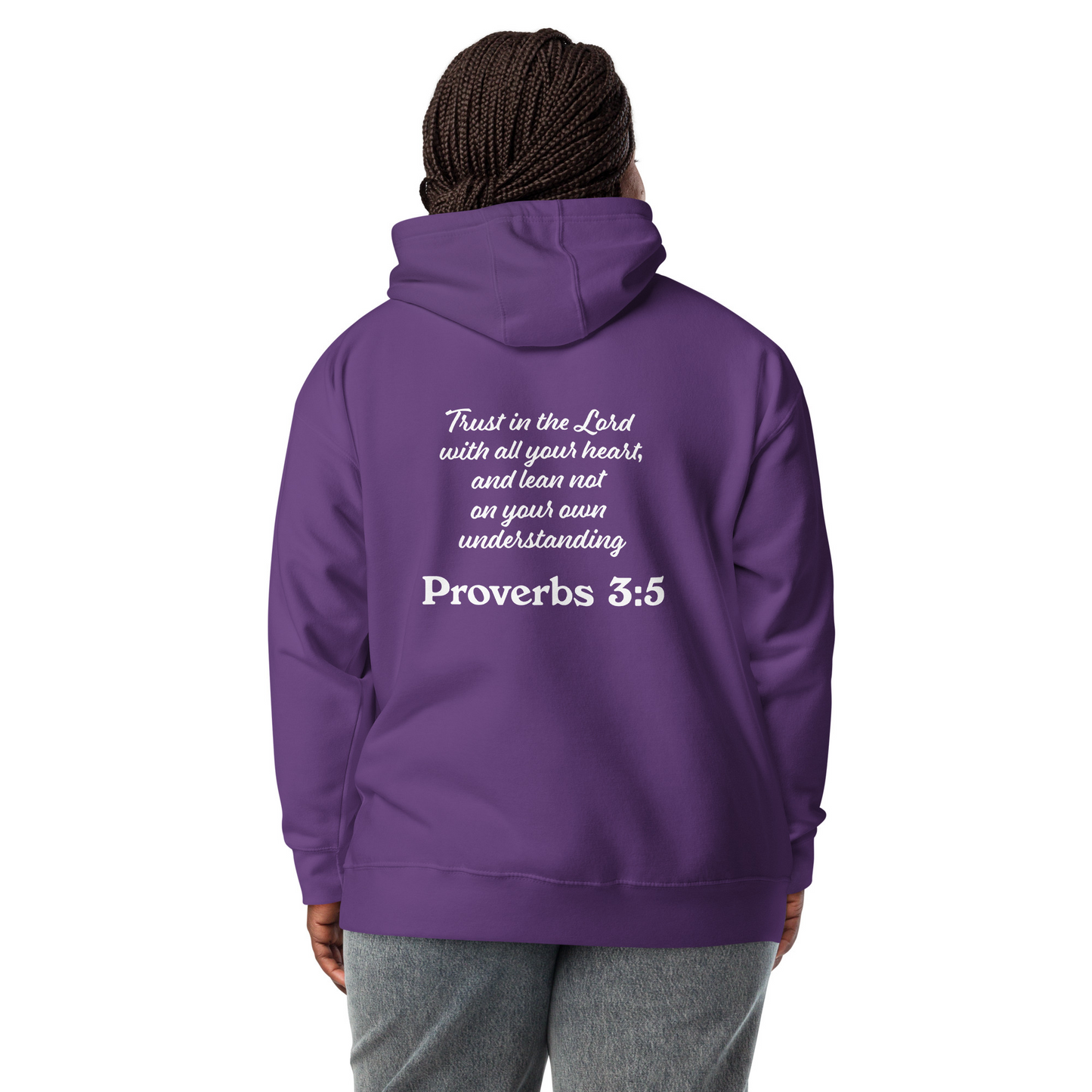 Proverbs 3 5 Trust God and Do the Next Right Thing Christianity Faith Unisex Hoodie