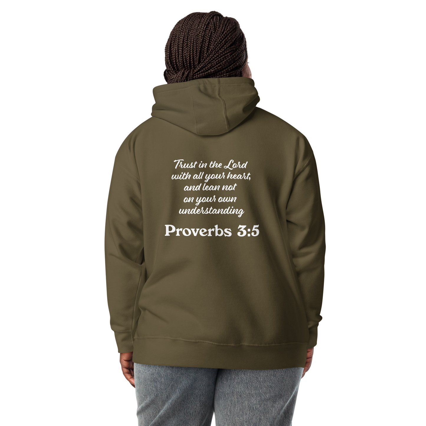 Proverbs 3 5 Trust God and Do the Next Right Thing Christianity Faith Unisex Hoodie