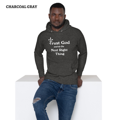 Proverbs 3 5 Trust God and Do the Next Right Thing Christianity Faith Unisex Hoodie