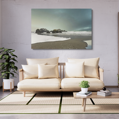 Let in Snow on the South Oregon Coast Nautical Digital Print