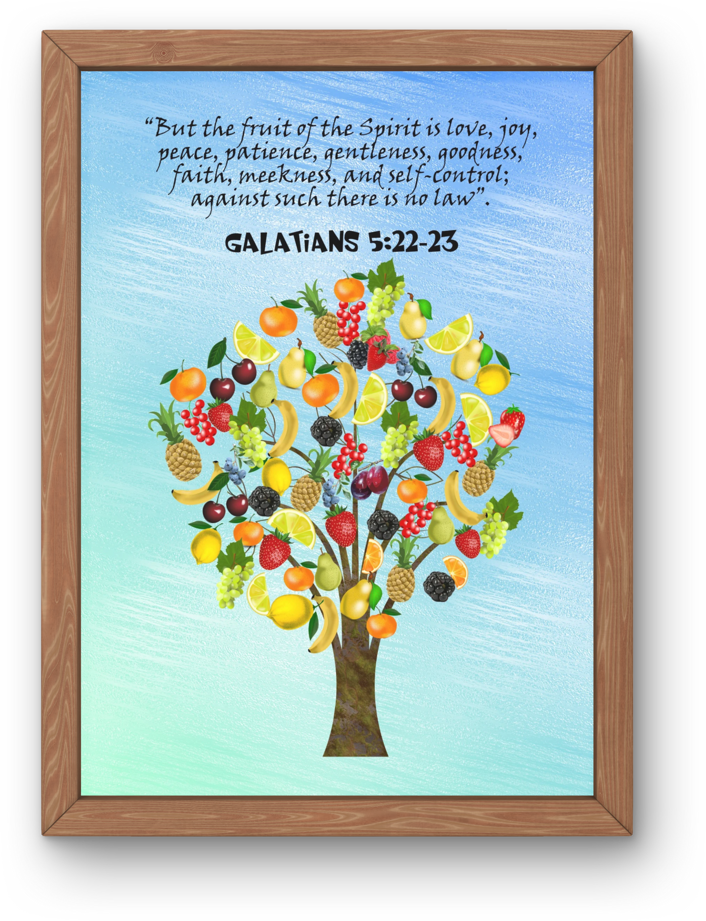 Galatians 5:22 Fruit of the Spirit Fruits Christian Art