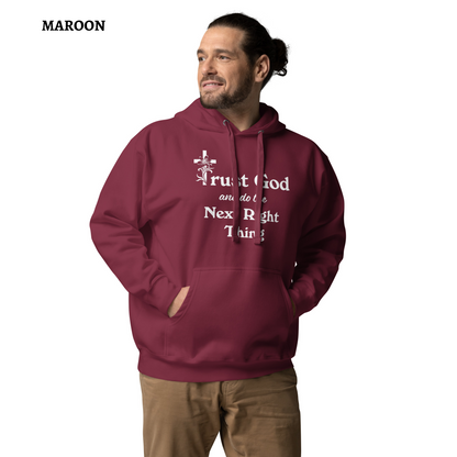 Proverbs 3 5 Trust God and Do the Next Right Thing Christianity Faith Unisex Hoodie