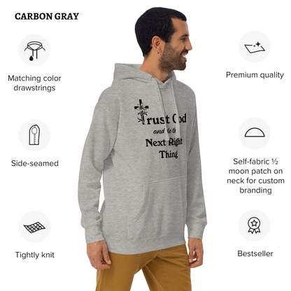 Proverbs 3 5 Trust God and Do the Next Right Thing Christianity Faith Unisex Hoodie