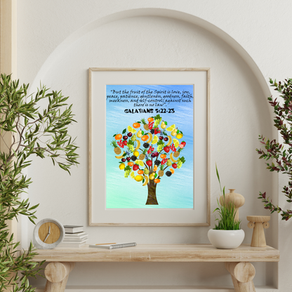 Galatians 5:22 Fruit of the Spirit Fruits Christian Art