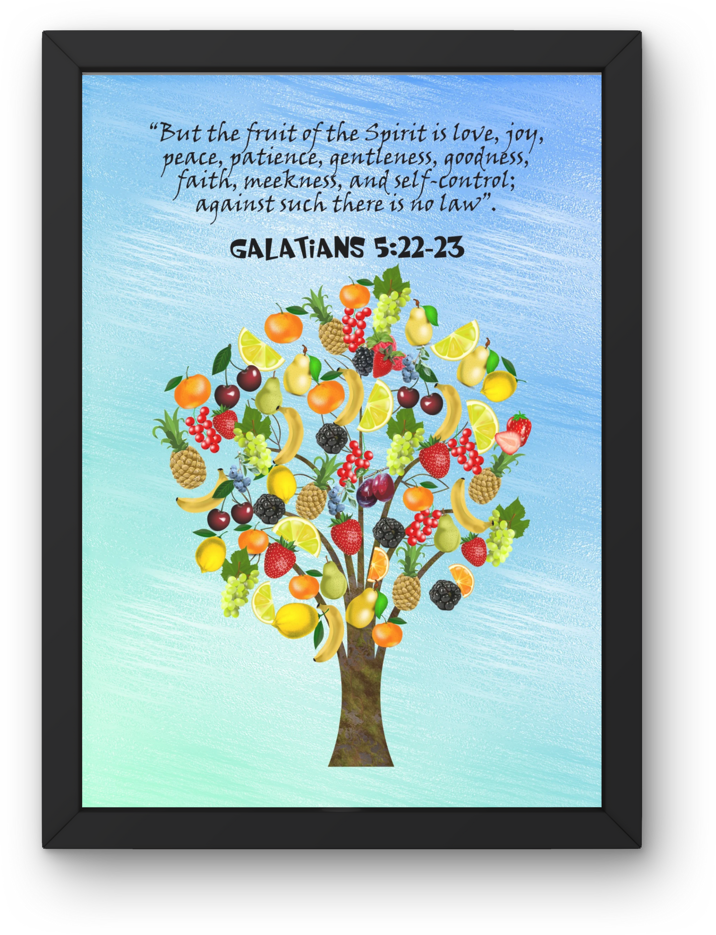 Galatians 5:22 Fruit of the Spirit Fruits Christian Art