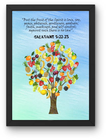 Galatians 5:22 Fruit of the Spirit Fruits Christian Art
